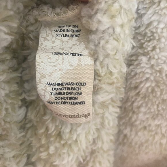 Soft Surroundings Hugs Cardigan Sweater Womens Size M Fuzzy Neutral Cozy Relaxed - Picture 5 of 8